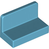 LEGO Medium Azure Panel 1 x 2 x 1 with Rounded Corners 4865b - 6146228