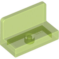 LEGO Trans-Bright Green Panel 1 x 2 x 1 with Rounded Corners 4865b - 6076609