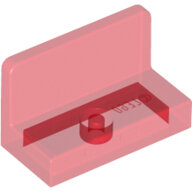 LEGO Trans-Red Panel 1 x 2 x 1 with Rounded Corners 4865b - 6069069
