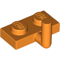 LEGO Orange Plate, Modified 1 x 2 with Bar Arm Up (Horizontal Arm 5mm) 4623b - 6338911