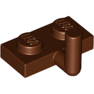 LEGO Reddish Brown Plate, Modified 1 x 2 with Bar Arm Up (Horizontal Arm 5mm) 4623b - 6173941