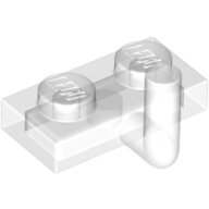 LEGO Trans-Clear Plate, Modified 1 x 2 with Bar Arm Up (Horizontal Arm 5mm) 4623b - 6358931