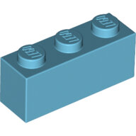 LEGO Medium Azure Brick 1 x 3 3622 - 6223734
