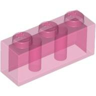 LEGO Trans-Dark Pink Brick 1 x 3 3622 - 4188743