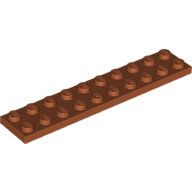 LEGO Dark Orange Plate 2 x 10 3832 - 6351327