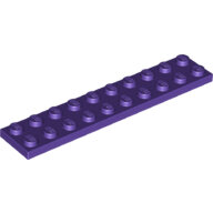 LEGO Dark Purple Plate 2 x 10 3832 - 6109812