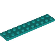 LEGO Dark Turquoise Plate 2 x 10 3832 - 6249538