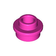 LEGO Dark Pink Plate, Round 1 x 1 with Open Stud 85861 - 6230582