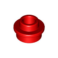 LEGO Red Plate, Round 1 x 1 with Open Stud 85861 - 6223427
