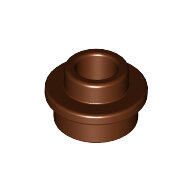 LEGO Reddish Brown Plate, Round 1 x 1 with Open Stud 85861 - 6215659