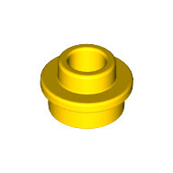 LEGO Yellow Plate, Round 1 x 1 with Open Stud 85861 - 6050850