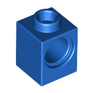 LEGO Blue Technic, Brick 1 x 1 with Hole 6541 - 4119014
