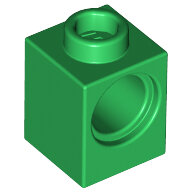 LEGO Green Technic, Brick 1 x 1 with Hole 6541 - 4522678