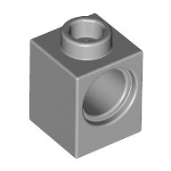 LEGO Light Bluish Gray Technic, Brick 1 x 1 with Hole 6541 - 4211535