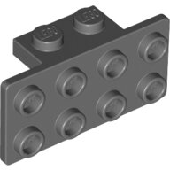 LEGO Dark Bluish Gray Bracket 1 x 2 - 2 x 4 93274 - 4648067