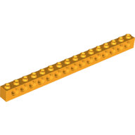 LEGO Bright Light Orange Technic, Brick 1 x 16 with Holes 3703 - 6236763