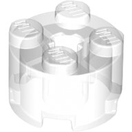 LEGO Trans-Clear Brick, Round 2 x 2 with Axle Hole 3941 - 6273152