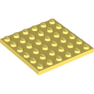 LEGO Bright Light Yellow Plate 6 x 6 3958 - 6251833