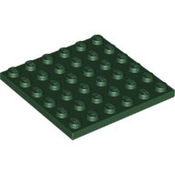 LEGO Dark Green Plate 6 x 6 3958 - 6186831