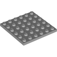 LEGO Light Bluish Gray Plate 6 x 6 3958 - 4211474