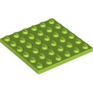 LEGO Lime Plate 6 x 6 3958 - 4525858