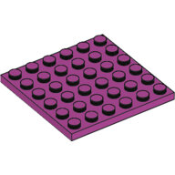 LEGO Magenta Plate 6 x 6 3958 - 4184895