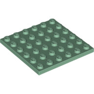 LEGO Sand Green Plate 6 x 6 3958 - 6186830