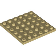 LEGO Tan Plate 6 x 6 3958 - 4125217