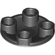 LEGO Black Plate, Round 2 x 2 with Rounded Bottom (Boat Stud) 2654 - 265426