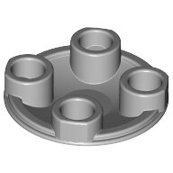 LEGO Light Bluish Gray Plate, Round 2 x 2 with Rounded Bottom (Boat Stud) 2654 - 4278273