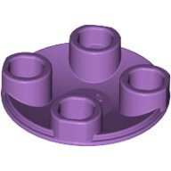 LEGO Medium Lavender Plate, Round 2 x 2 with Rounded Bottom (Boat Stud) 2654 - 6133800