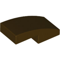 LEGO Dark Brown Slope, Curved 2 x 1 x 2/3 11477 - 6046943
