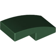 LEGO Dark Green Slope, Curved 2 x 1 x 2/3 11477 - 6055225