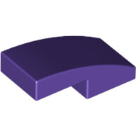 LEGO Dark Purple Slope, Curved 2 x 1 x 2/3 11477 - 6057390