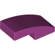 LEGO Magenta Slope, Curved 2 x 1 x 2/3 11477 - 6070763