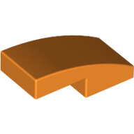LEGO Orange Slope, Curved 2 x 1 x 2/3 11477 - 6055069