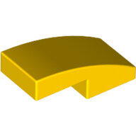 LEGO Yellow Slope, Curved 2 x 1 x 2/3 11477 - 6029947