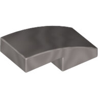 LEGO Flat Silver Slope, Curved 2 x 1 x 2/3 11477 - 6047418