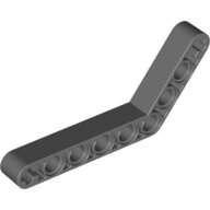 LEGO Dark Bluish Gray Technic, Liftarm, Modified Bent Thick 1 x 9 (6 - 4) 6629 - 4210638