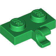 LEGO Green Plate, Modified 1 x 2 with Clip on Side (Horizontal Grip) 11476 - 6185996