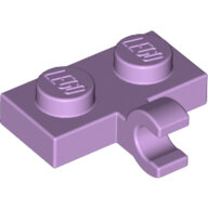 LEGO Lavender Plate, Modified 1 x 2 with Clip on Side (Horizontal Grip) 11476 - 6236773