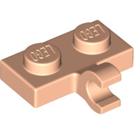 LEGO Light Nougat Plate, Modified 1 x 2 with Clip on Side (Horizontal Grip) 11476 - 6343511