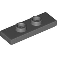 LEGO Dark Bluish Gray Plate, Modified 1 x 3 with 2 Studs (Double Jumper) 34103 - 6343852