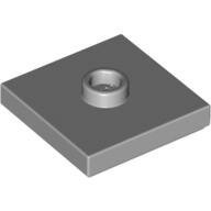 LEGO Light Bluish Gray Plate, Modified 2 x 2 with Groove and 1 Stud in Center (Jumper) 87580 - 4565393
