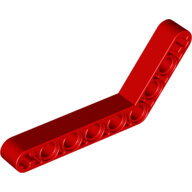 LEGO Red Technic, Liftarm, Modified Bent Thick 1 x 9 (6 - 4) 6629 - 4254591