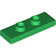 LEGO Green Plate, Modified 1 x 3 with 2 Studs (Double Jumper) 34103 - 6378110