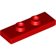 LEGO Red Plate, Modified 1 x 3 with 2 Studs (Double Jumper) 34103 - 6251410