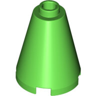 LEGO Bright Green Cone 2 x 2 x 2 - Open Stud 3942c - 6182664
