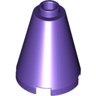 LEGO Dark Purple Cone 2 x 2 x 2 - Open Stud 3942c - 6060830