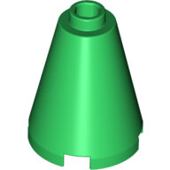 LEGO Green Cone 2 x 2 x 2 - Open Stud 3942c - 6189162